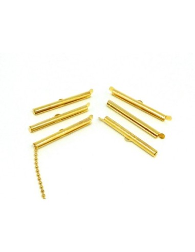Embout doré 40mm pour création bracelet manchette