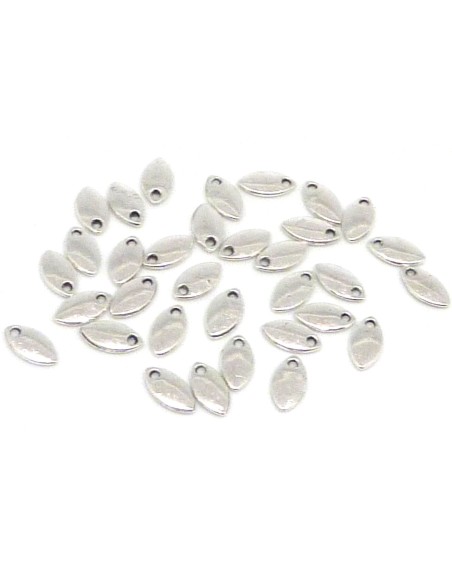 Mini breloque navette argenté