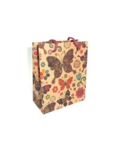 Pochette cadeaux 11,5 x 14cm motif papillon à soufflet en... 2