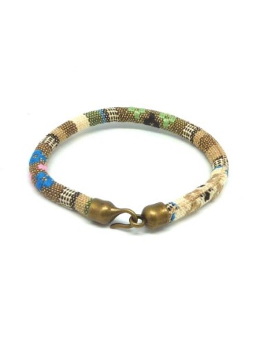 Fermoir bronze pour cordon cuir 6mm