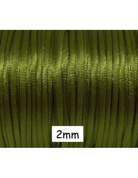 Cordon queue de rat pas cher 2mm vert olive