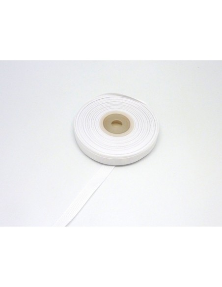 5m ruban gros grain de largeur 10mm souple de couleur blanc