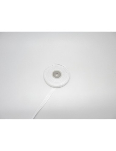 5m ruban gros grain de largeur 10mm souple de couleur blanc