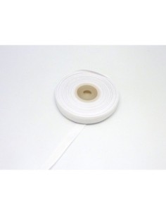 1 bobine de 19m de ruban gros grain de largeur 10mm souple de couleur blanc