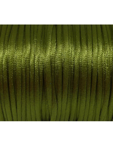 Ficelle chinoise 2mm vert olive pas cheret