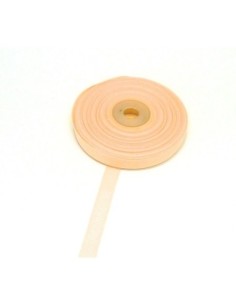 5m ruban gros grain de largeur 10mm souple de couleur orange pâle, saumon clair 2