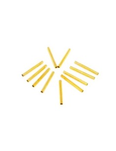 R-100 Perles tube en métal doré lisse 15mm - idéal...