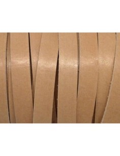 R-20cm Cuir plat largeur 10mm de couleur marron clair,...