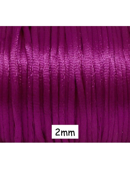 Cordon Queue de rat rose fuschia 2mm pas cher