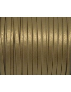 1m Lanière simili cuir 3mm de couleur or pâle, beige,...