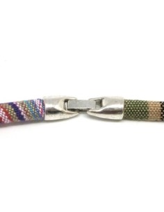 Fermoir pour cordon de 5mm metal argenté