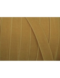 Ruban élastique velours jaune maïs pâle 1cm 2