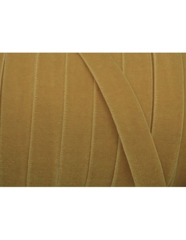 Galon élastique velours jaune maïs pâle 1cm