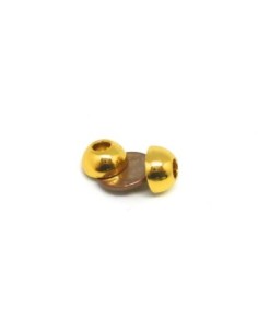 Fermoir aimanté pour cordon de 5mm, boule, rond en métal doré 2