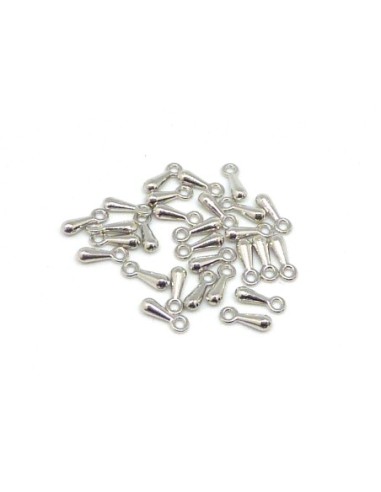 Charm goutte argenté pas cher pour bracelet