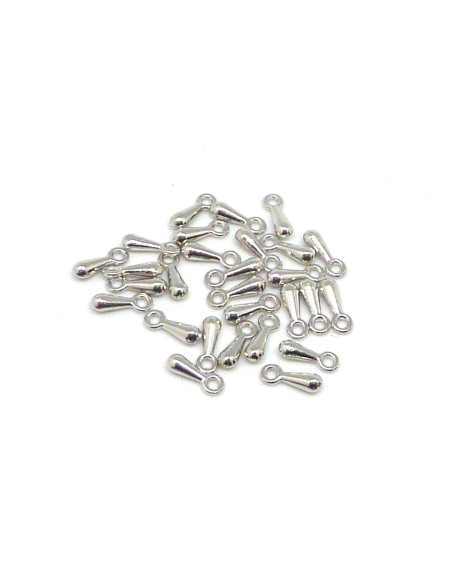 Charm goutte argenté pas cher pour bracelet