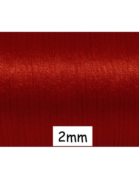 Cordon Queue de rat pas cher rouge tomate 2mm