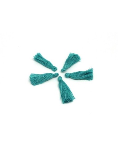  Pompon 3cm bleu canard pas cher