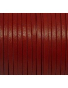 1m Lanière simili cuir 3mm de couleur rouge très belle qualité 2