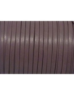1m Lanière simili cuir 3mm de couleur mauve colombin pâle...
