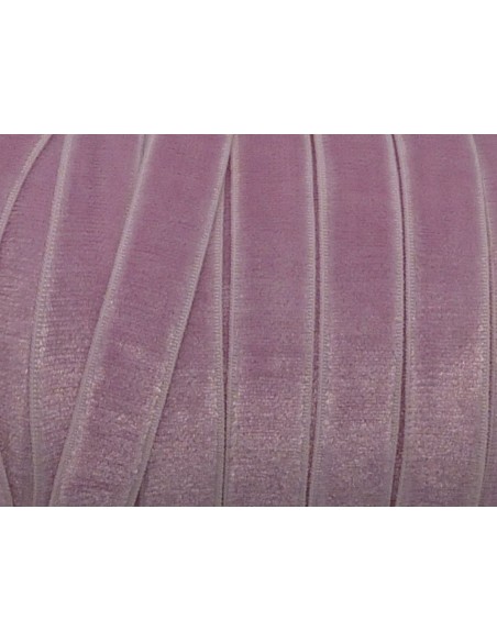 Galon élastique rose parme 10mm