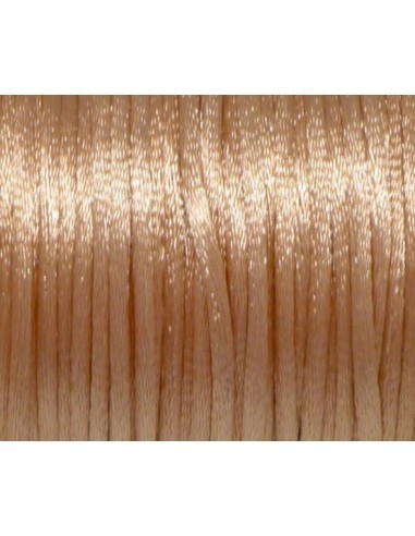 Ficelle chinoise 2mm orange pour création