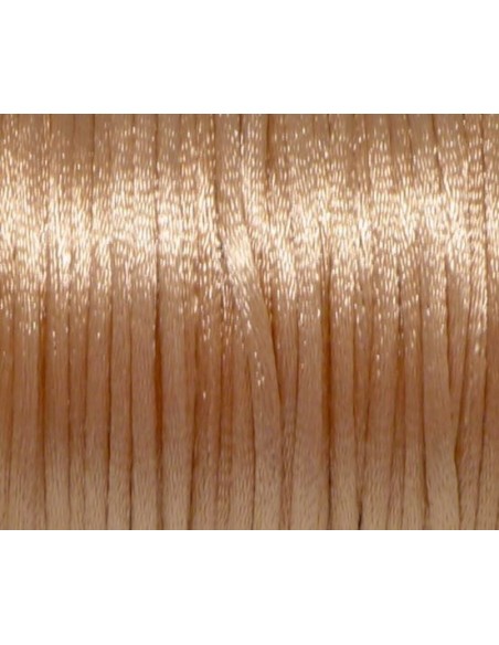 Ficelle chinoise 2mm orange pour création