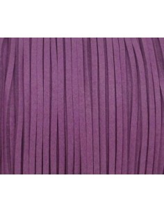 Cordon daim synthétique 2,5mm violine lilas 2