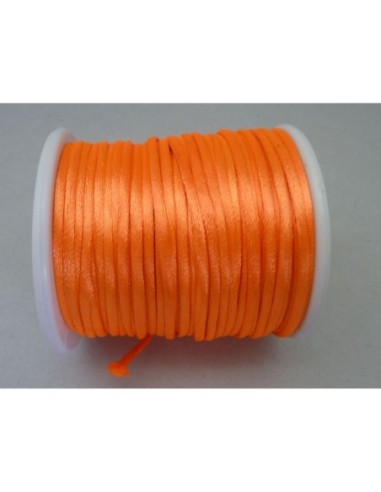 R-5m de fil, Cordon Ficelle chinoise 2mm orange...