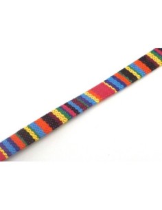 R-1M Lanière ethnique en coton tissé 10mm - au couleur... 2