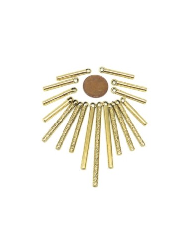 Lot de 17 breloques pendentif tige assorties en...