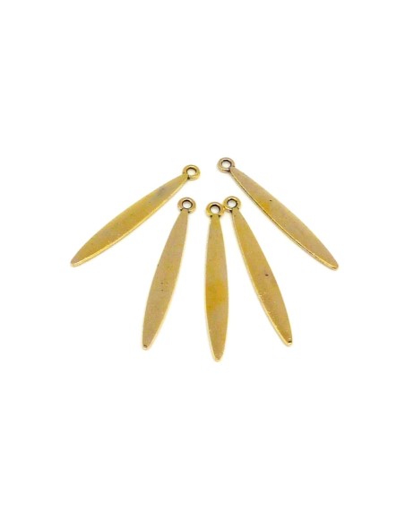 Navette effilé doré pâle