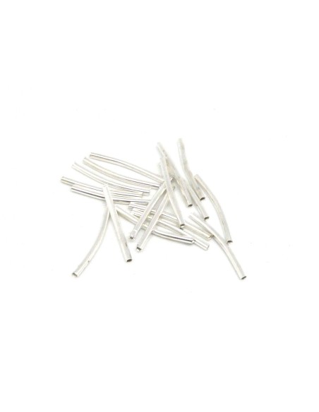 Perle tube fine légèrement incurvé pour le création