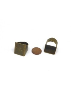 Support bague réglable metal couleur bronze 2