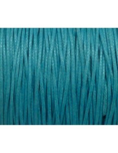 Fil coton ciré pas cher 1mm bleu turquoise 2