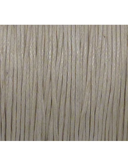 10m fil coton ciré 1mm de couleur blanc cassé, écru