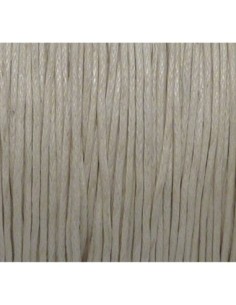 10m fil coton ciré 1mm de couleur blanc cassé, écru 2