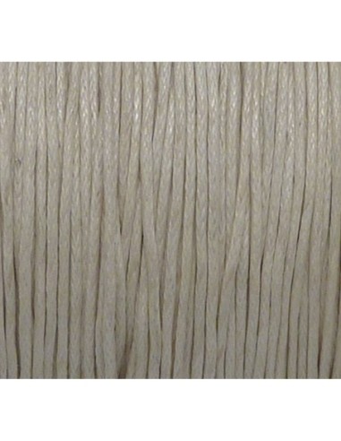 10m fil coton ciré 1mm de couleur blanc cassé,...