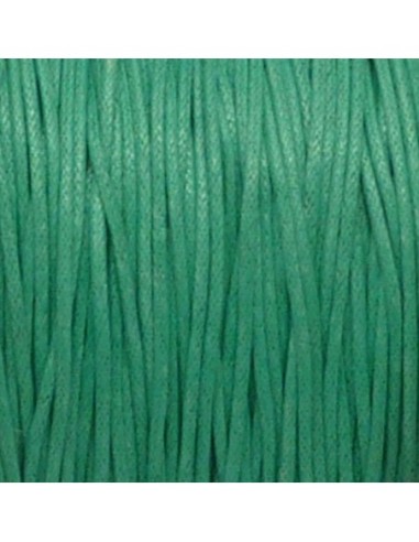 Fil coton ciré 1mm vert d'eau pas cher