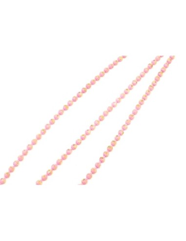 R-1m de chaînette bille, boule facetté 1,5mm en...