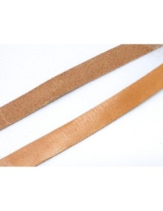 R-50cm Cuir plat largeur 10mm de couleur marron clair,...