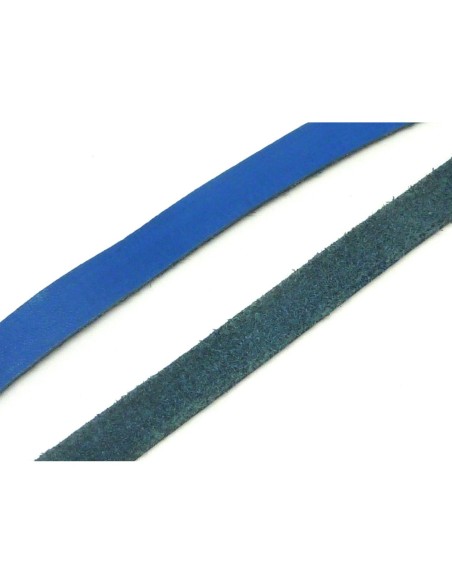 lacet cuir bleu 10m pas cher
