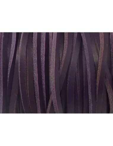 R-1m Cuir carré 3,5mm de couleur violet - CUIR