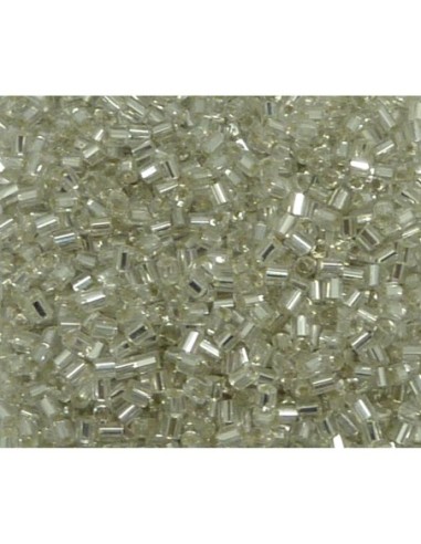 R-20g soit environ 1700 perles mini tube de rocaille 2mm en verre de couleur transparent