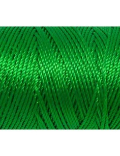 5m fil cordon nylon 0,8mm vert vif brillant