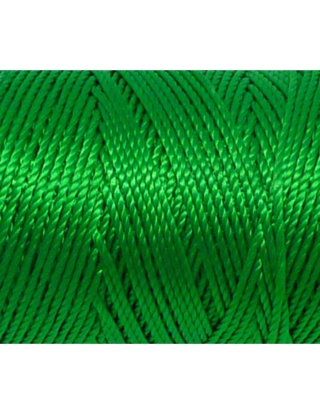 5m fil cordon nylon 0,8mm vert vif brillant