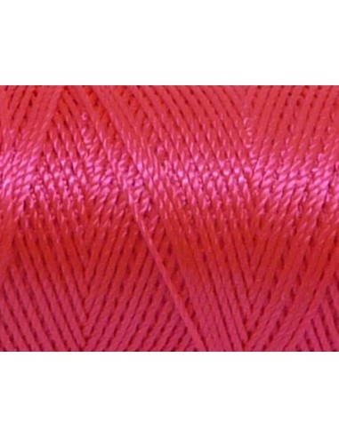 5m fil cordon nylon 0,8mm rose fluo brillant