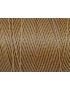 Fil ciré fin beige caramel pour macramé