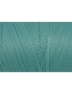 Fil polyester ciré bleu pâle pour macramé