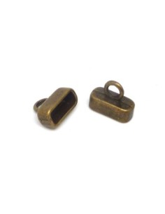 4 Embouts pour lanière de 10-11mm en métal de couleur...